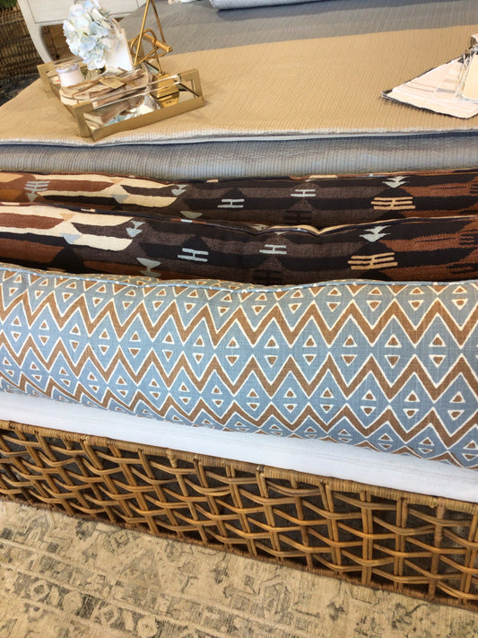 Custom Lumbar Pillow Blue
