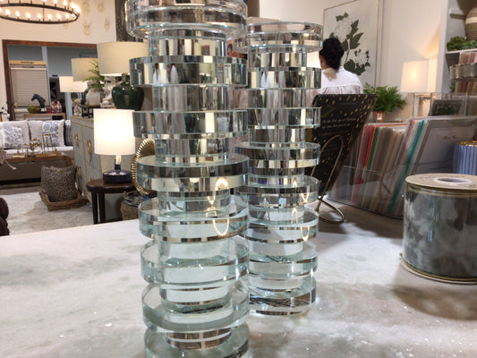 11 1/4 Crystal Candle Holder