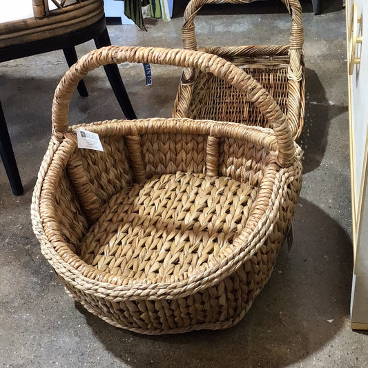 Sweater weave cottage basket