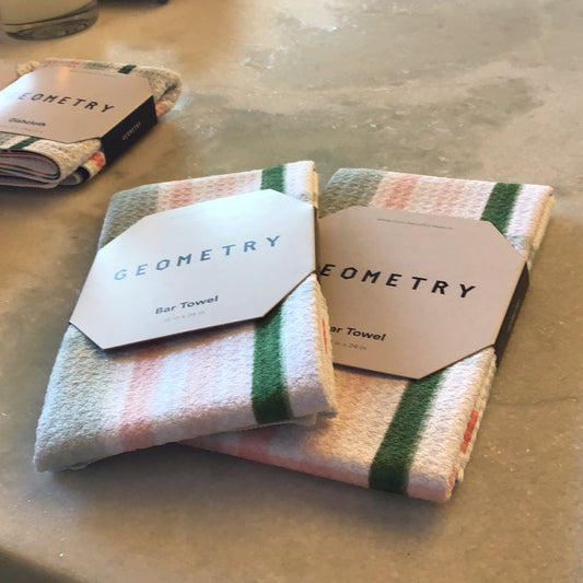 Geometry Holiday Bar Towel