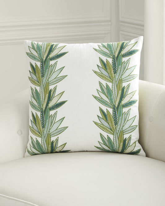 D.V.K. Green Palm Pillow