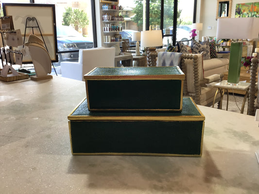 Green boxes set