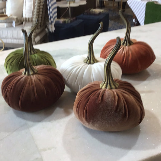 Lg. Velvet Pumpkin