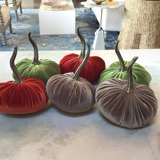 Sm. Velvet Pumpkin