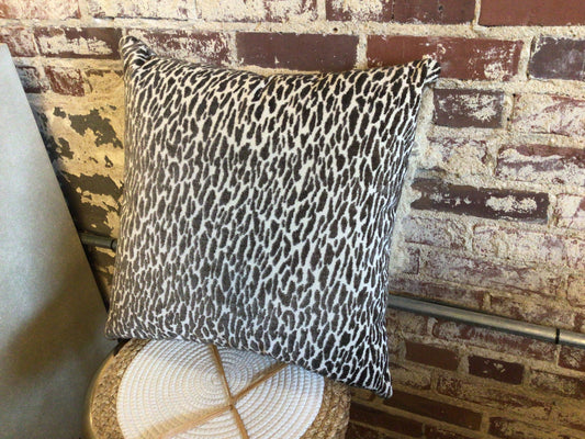 Taupe Brown Spotted Pillow
