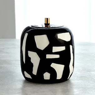 Abstract B + W Jar