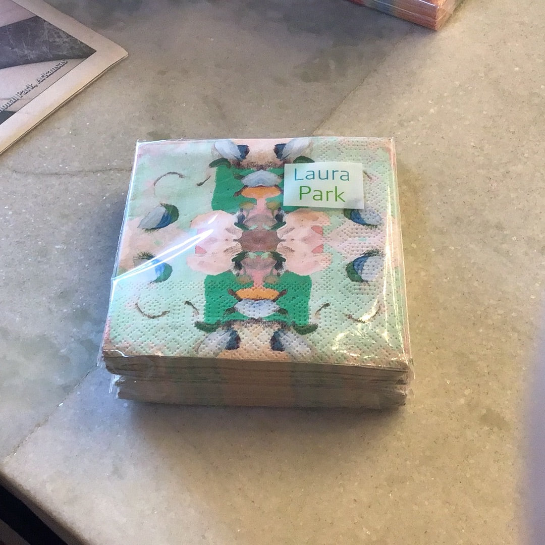 Monet’s Garden Green Cocktail Napkins