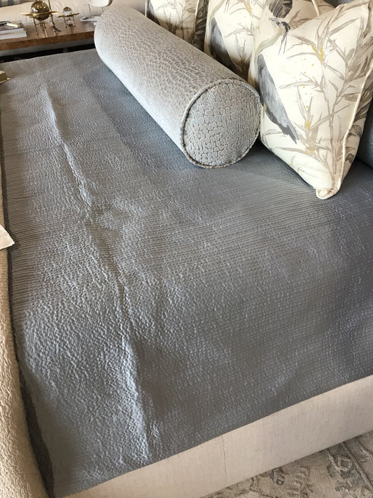 Retro King Coverlet Blue