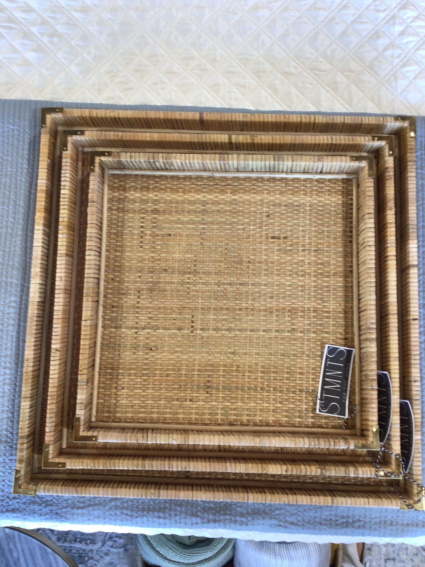 Large Rattan Tray