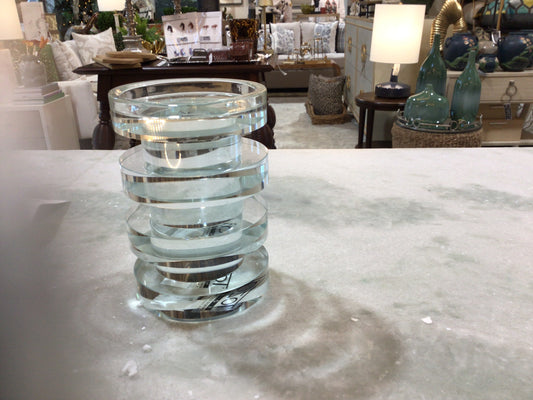5 1/4 Crystal Candle Holder