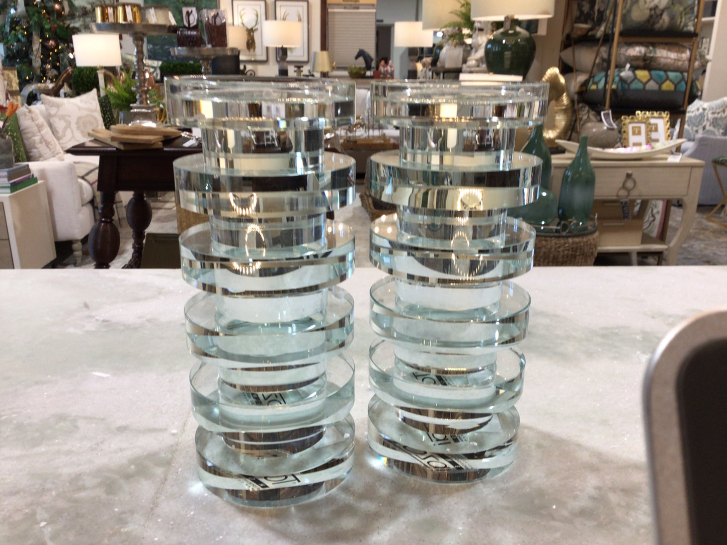 81/4 Crystal Candle Holder