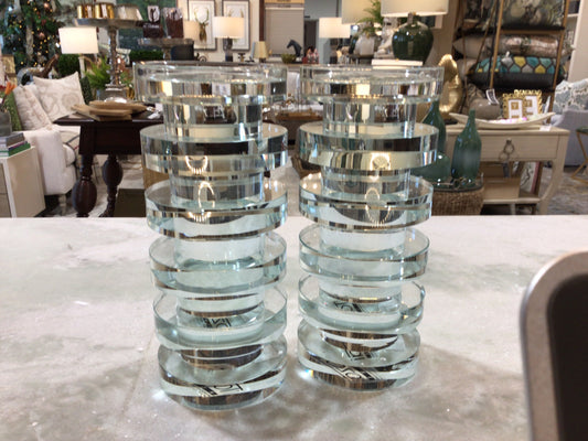 81/4 Crystal Candle Holder