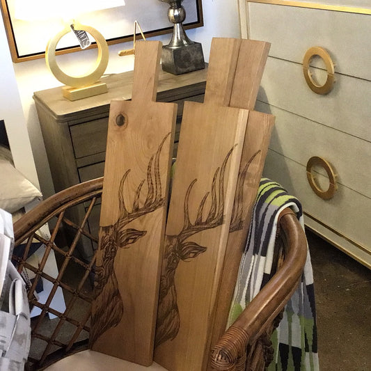 Stag Long Oak Serving Paddle