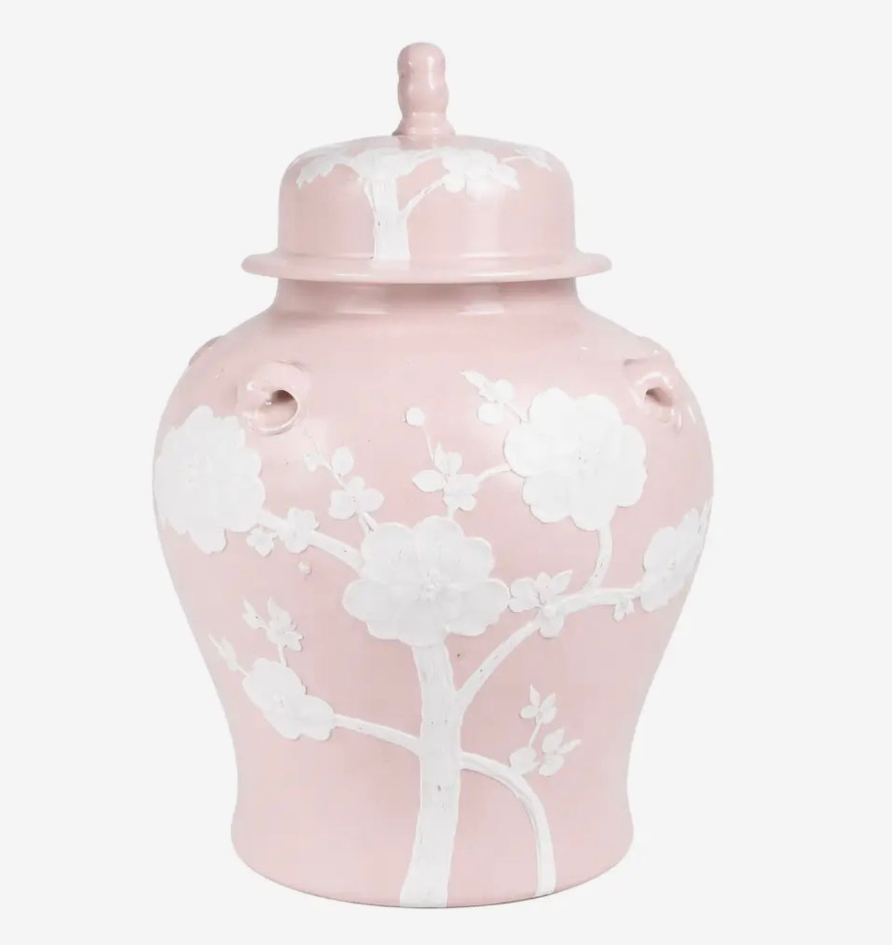 Pastel Pink Cherry Blossom Jar