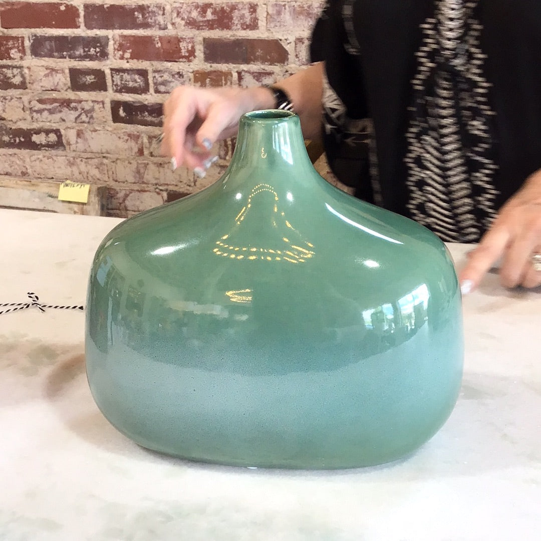 Small Sparta Green Vase