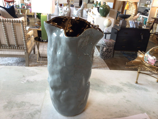 Air Vase grey and gold Lg.