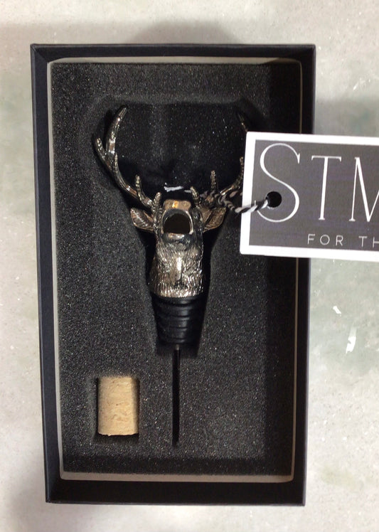 Stainless Steel Stag Wine Pourer