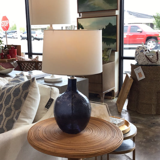 Blue Glass Lamp