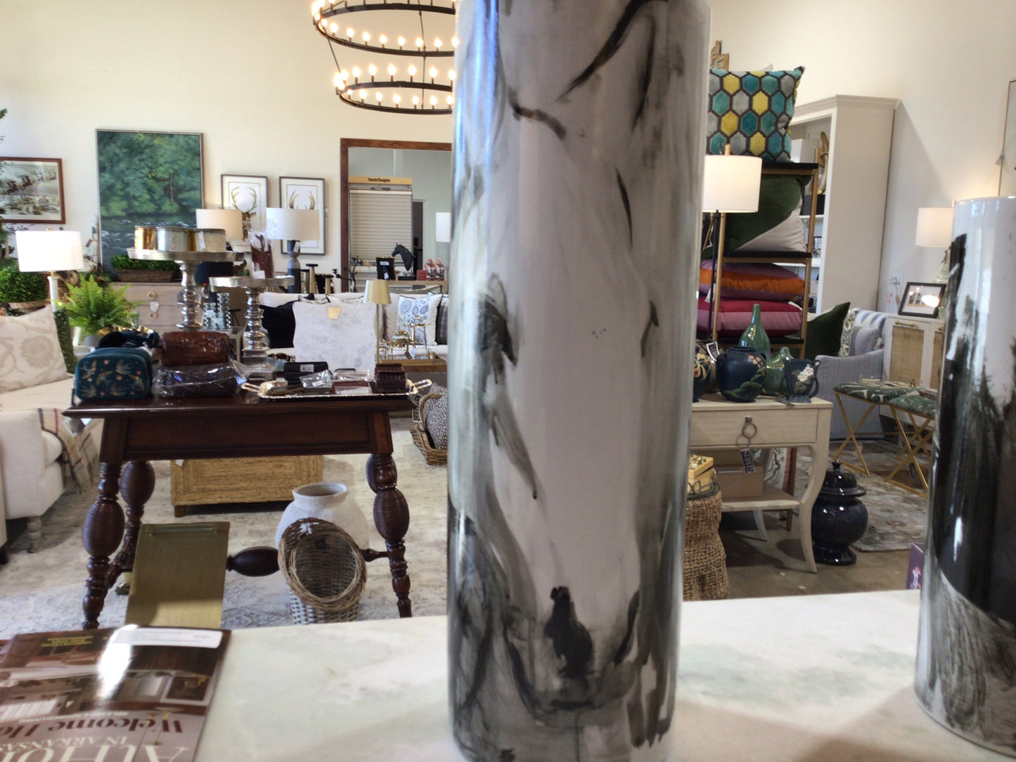 White Horse Vase/L
