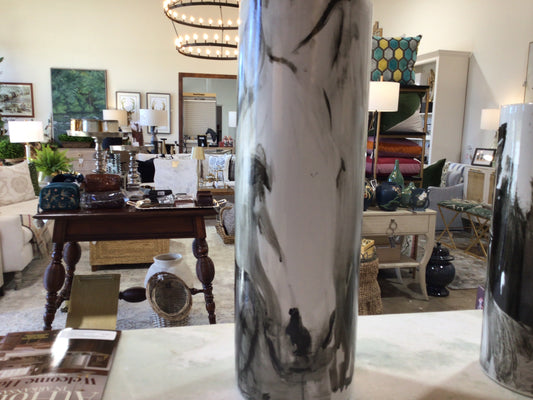 White Horse Vase/L
