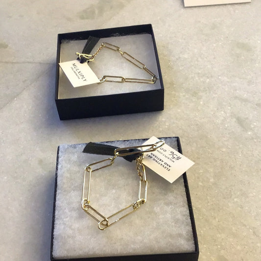 Loop Link Bracelet/Brass
