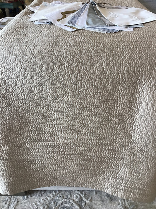 Retro King Coverlet Ivory