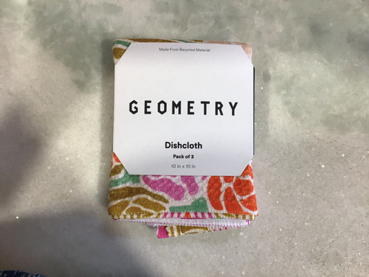3 Geometry Dishcloths