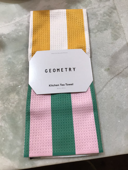 Geometry Stacked Stripe Tea Towel