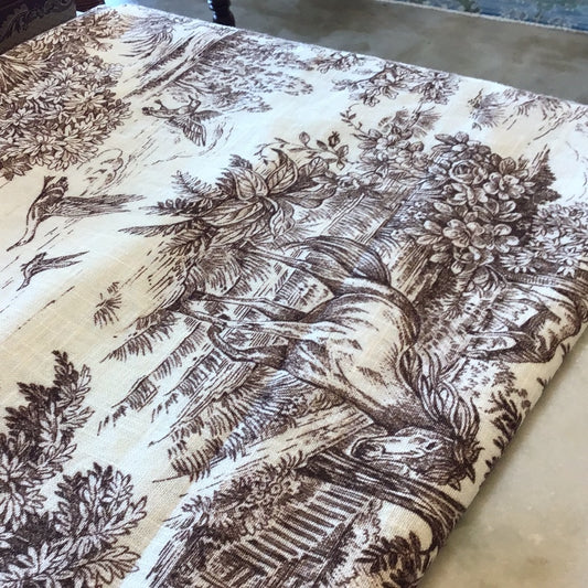 Horse Toile Tablecloth 51x81