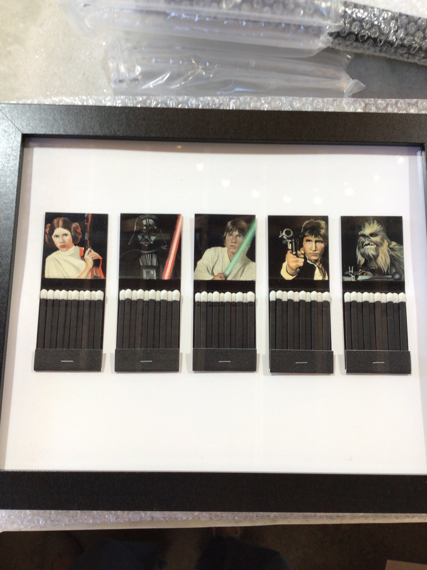 Star Wars Matchbook Framed