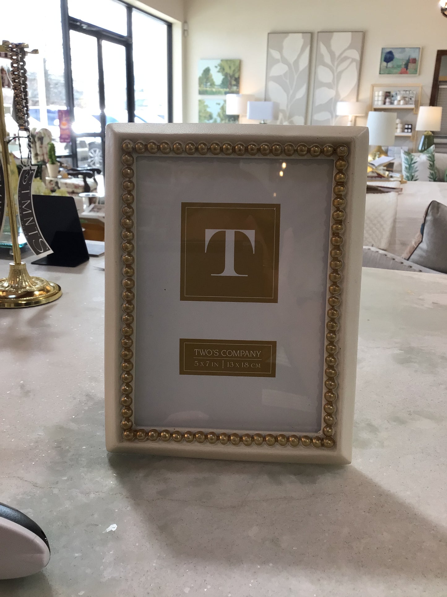Gold Beaded Frame