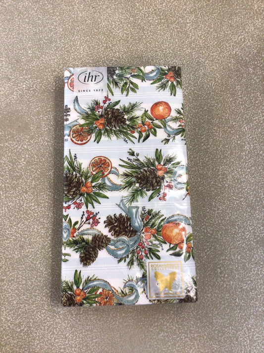 Pinecones and Ribbon Napkins