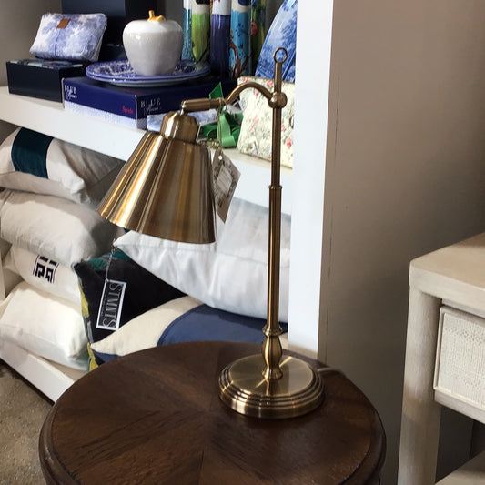 Antique brass desk lamp