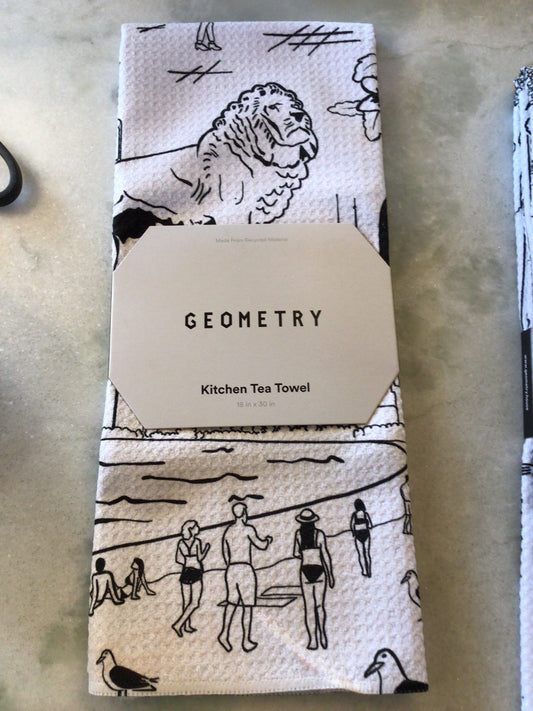Geometry Chicago Tea Towel
