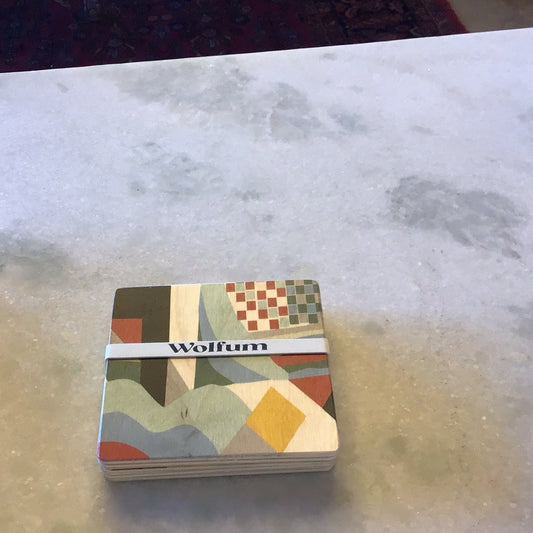Paloma Rust Coasters set/4