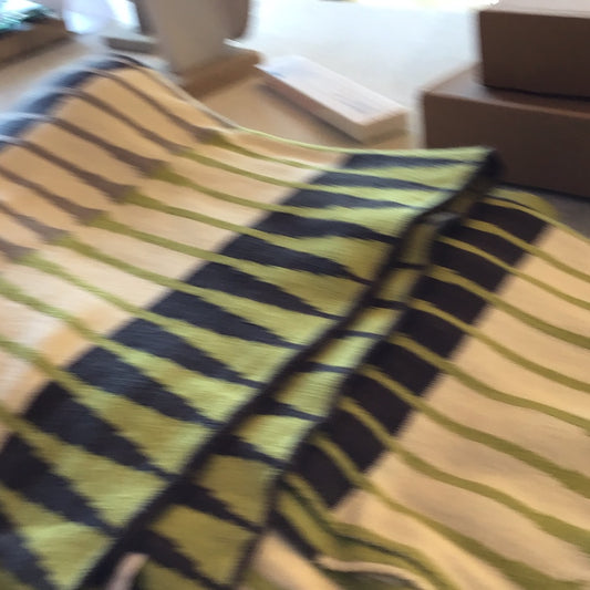 Grey/Green throw