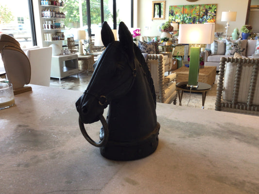 Black horse head