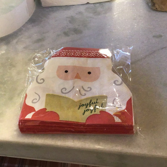 Santa Shaped Cocktail Napkins