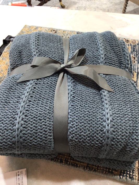 Dark Blue Throw Blanket
