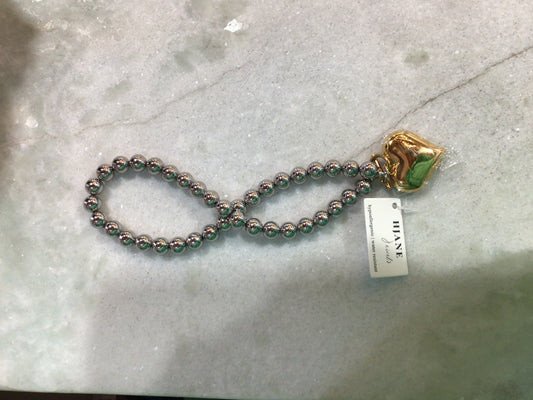 Hjane Jewels: Two Toned Heart Necklace