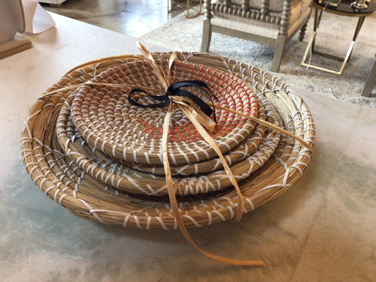 Rattan dish set /4