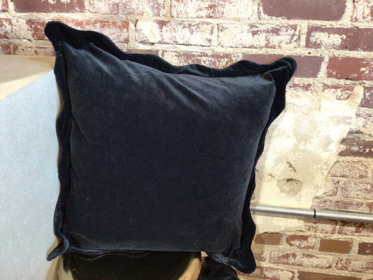 Black Velvet Pillow 22x22