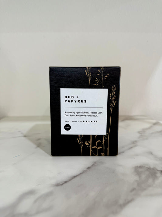 1820co. Oud + Papyrus Candle