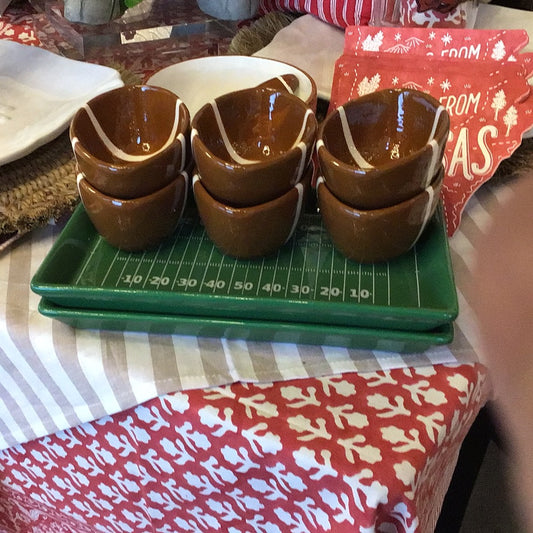 Football condiment set of 4