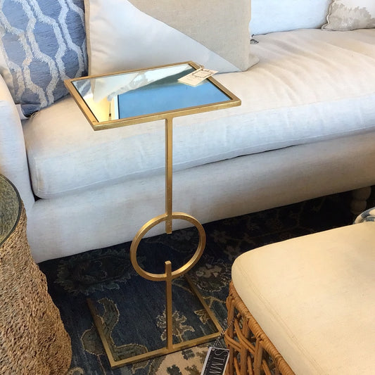 Gold leaf cigar/cocktail table