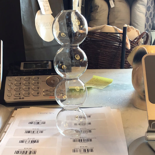 Glass bubble vase LRG