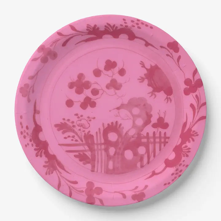 Vin Voy Paper Plates s/8 - Pink & Red