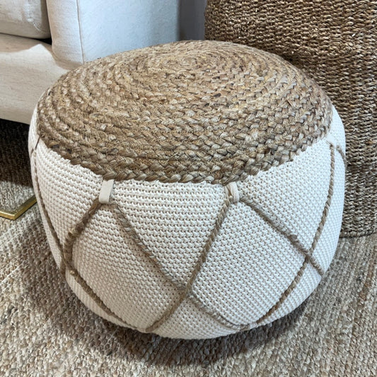 Rattan Pouf