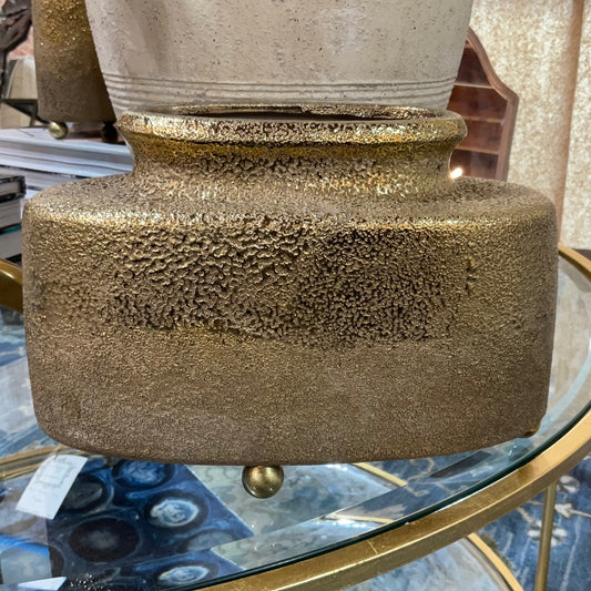 Golden Ceramic Vase-Sm