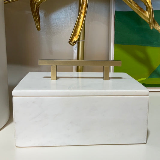 Small Marble Box w/Lid